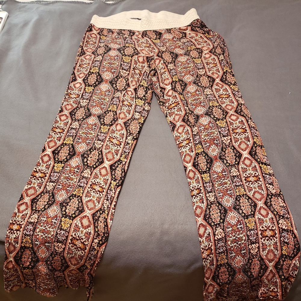 Cato patterned palazzo pants